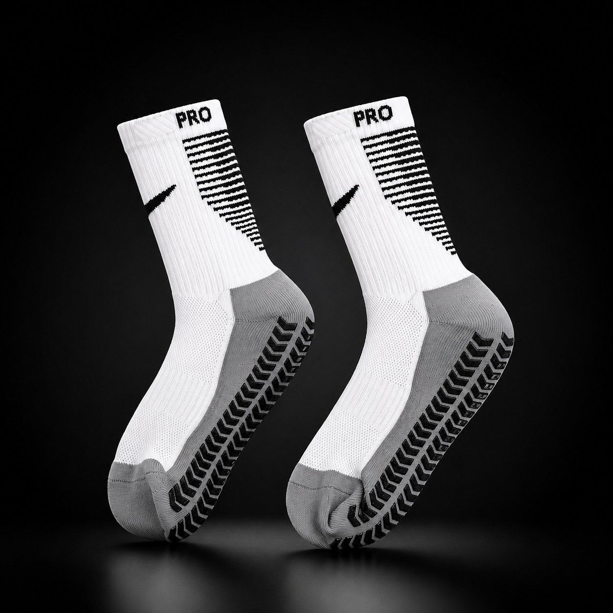 NK PRO ANTI SLIP GRIP SOCKS (WHITE)